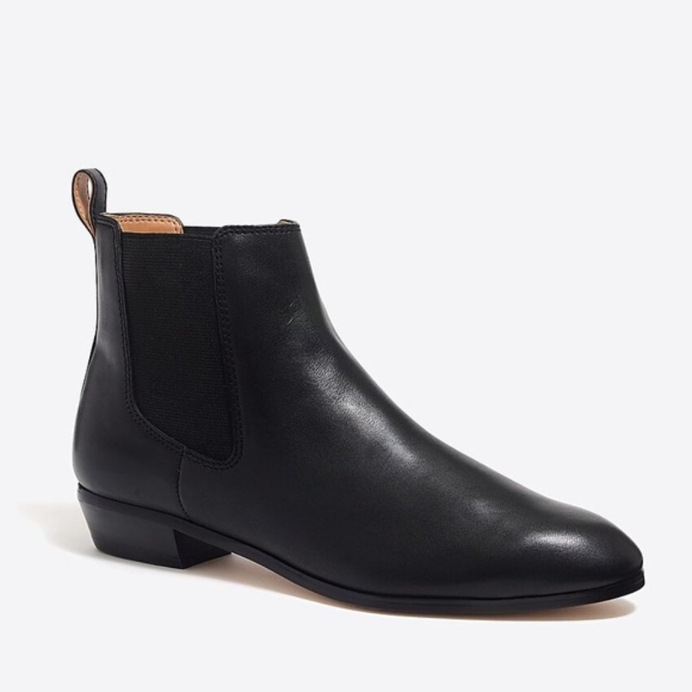J. Crew Pull On Chelsea Boots in Leather, 8